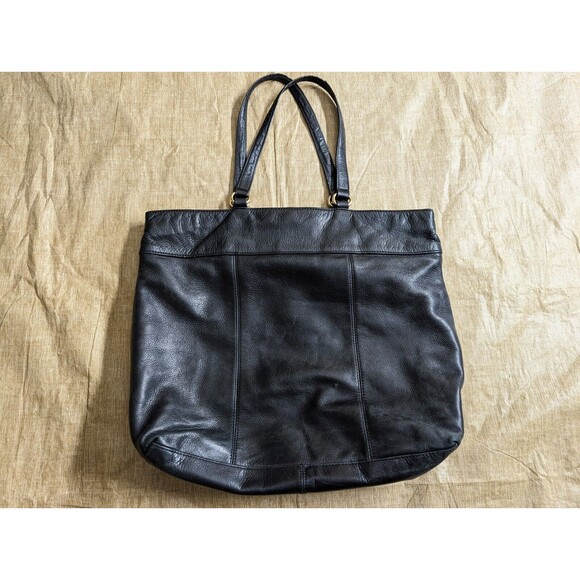 Juicy Couture Womens Black Leather Purse W/ Leopard Print Interior - Picture 5 of 16